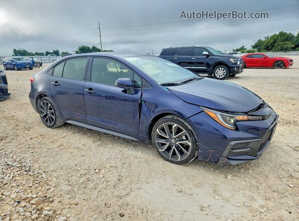 JTDS4MCE7MJ078593 2021 TOYOTA COROLLA Blue Front right