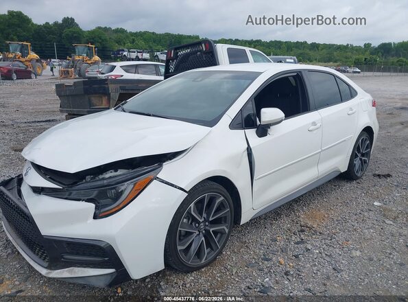 JTDS4MCE7N3506006 2022 TOYOTA COROLLA White Առջևի ձախ երեք քառորդ տեսարան