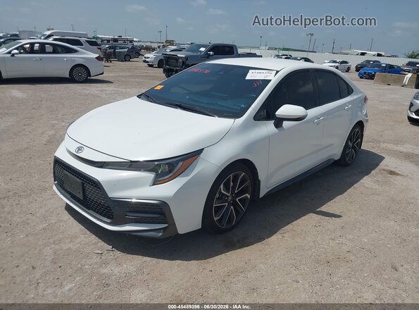 JTDS4MCE7NJ089479 2022 TOYOTA COROLLA White წინა მარცხენა ხედი სამი მეოთხედიდან