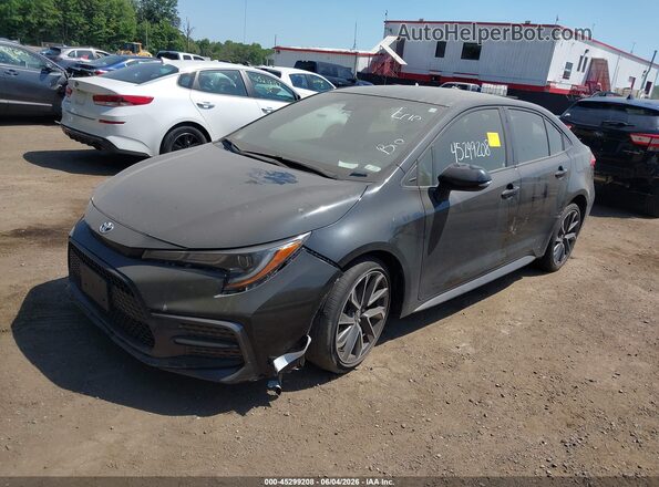 JTDS4MCE8MJ055078 2021 TOYOTA COROLLA Black Առջևի ձախ երեք քառորդ տեսարան