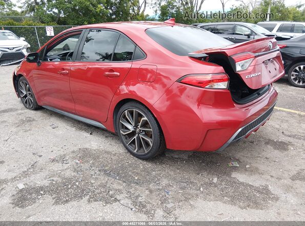 JTDS4MCE9MJ056353 2021 TOYOTA COROLLA Red Հետևի ձախ