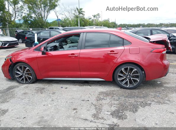 JTDS4MCE9MJ056353 2021 TOYOTA COROLLA Red Սալոնի 360 աստիճան տեսք