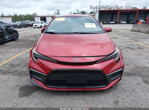 JTDS4MCE9MJ056353 2021 TOYOTA COROLLA Red Սարքավորումների վահանակի տեսք