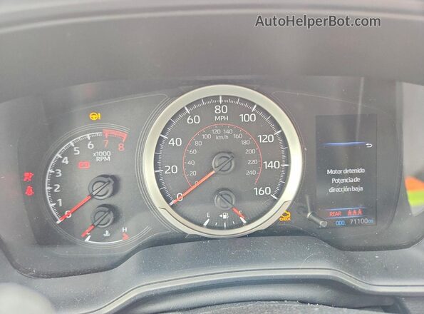 JTDS4MCEXMJ065059 2021 TOYOTA COROLLA Black Instrument cluster view