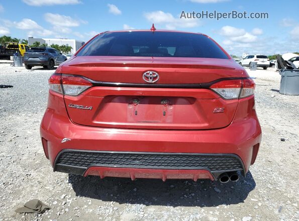 JTDS4RCE0LJ003746 2020 TOYOTA COROLLA Red Հետևի տեսք