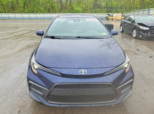 JTDS4RCE1LJ004579 2020 TOYOTA COROLLA Blue Դիմացի տեսք