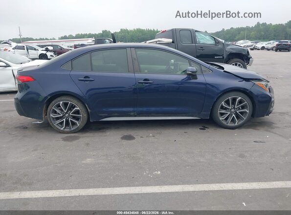 JTDS4RCE3LJ038006 2020 TOYOTA COROLLA Dark Blue უკანა სალონის ხედი