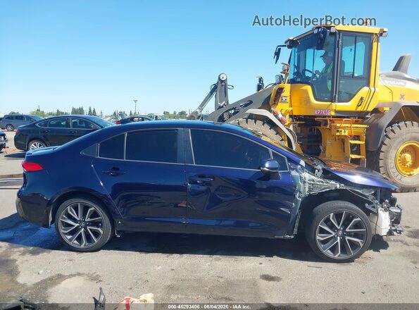 JTDS4RCE4LJ001952 2020 TOYOTA COROLLA Blue Widok wnętrza z tyłu