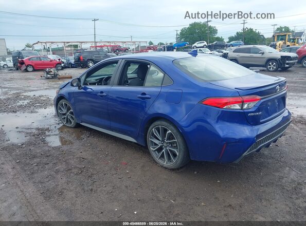 JTDS4RCE4LJ019884 2020 TOYOTA COROLLA Blue Հետևի ձախ