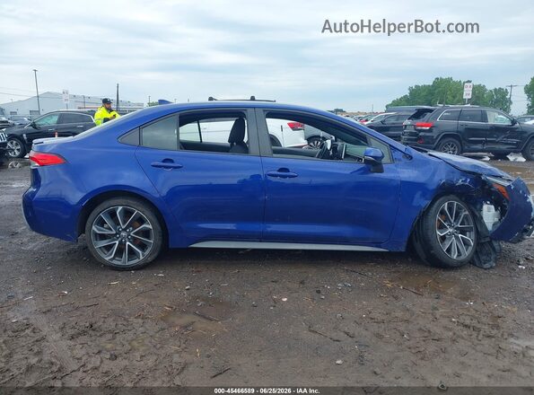 JTDS4RCE4LJ019884 2020 TOYOTA COROLLA Blue Սարքավորումների վահանակի տեսք