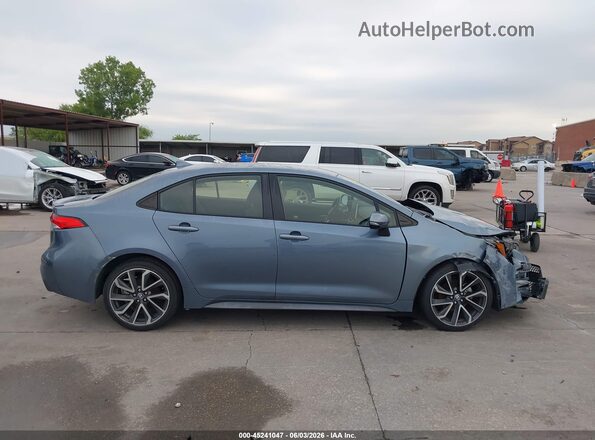 JTDS4RCE4LJ020758 2020 TOYOTA COROLLA Blue Вид задньої частини салону