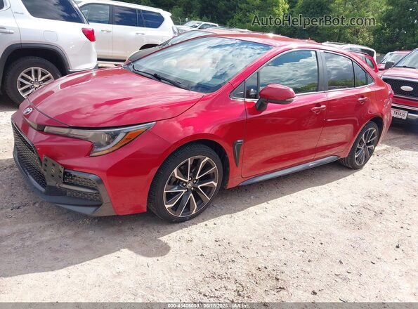 JTDS4RCE5LJ013415 2020 TOYOTA COROLLA Burgundy Առջևի ձախ երեք քառորդ տեսարան