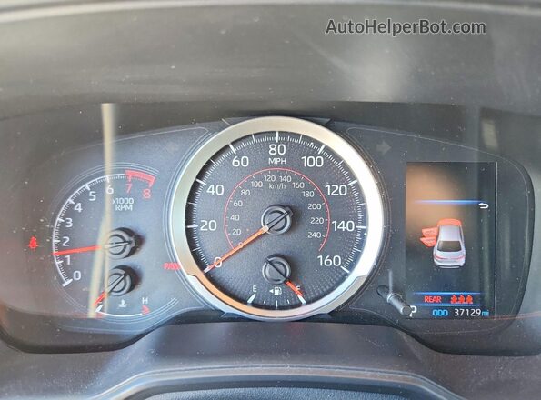 JTDS4RCE5LJ021417 2020 TOYOTA COROLLA Silver Instrument cluster view