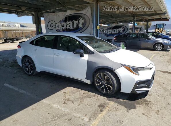 JTDS4RCE5LJ036712 2020 TOYOTA COROLLA White Przód prawy