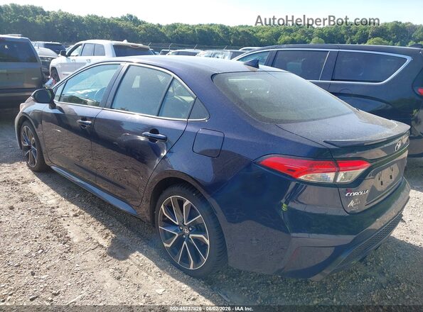 JTDS4RCE6LJ028148 2020 TOYOTA COROLLA Синий Задняя левая четверть