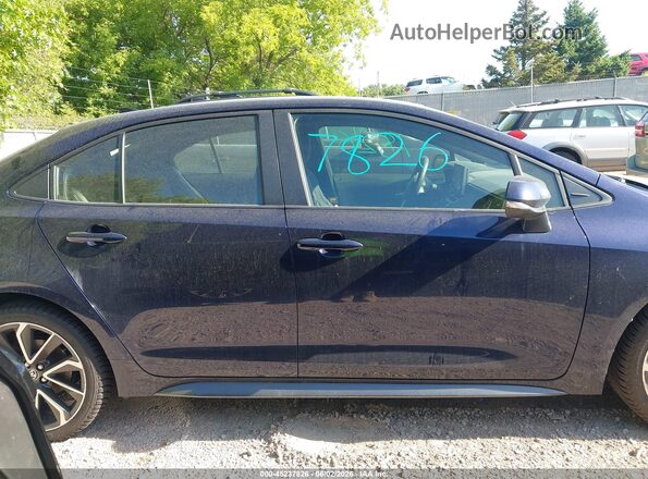 JTDS4RCE6LJ028148 2020 TOYOTA COROLLA Синий Вид задней части салона