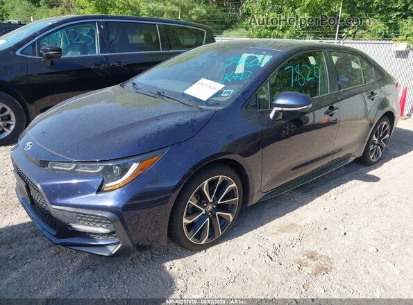 JTDS4RCE6LJ028148 2020 TOYOTA COROLLA Синий Передняя левая четверть