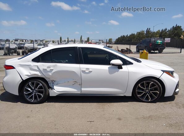 JTDS4RCE6LJ029283 2020 TOYOTA COROLLA White უკანა სალონის ხედი