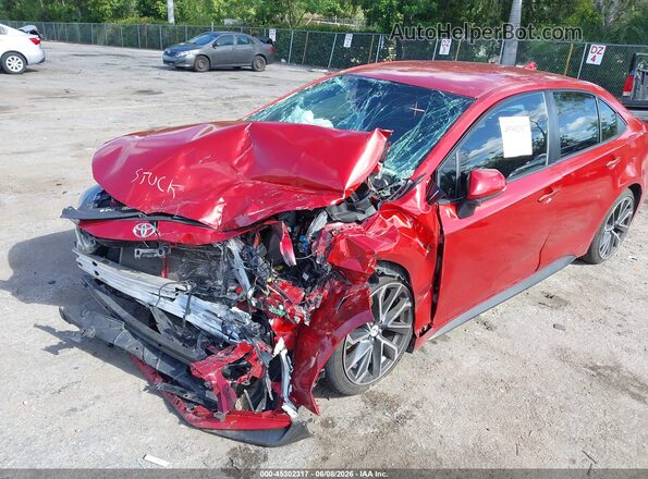 JTDS4RCEXLJ013779 2020 TOYOTA COROLLA Red Widok z przodu