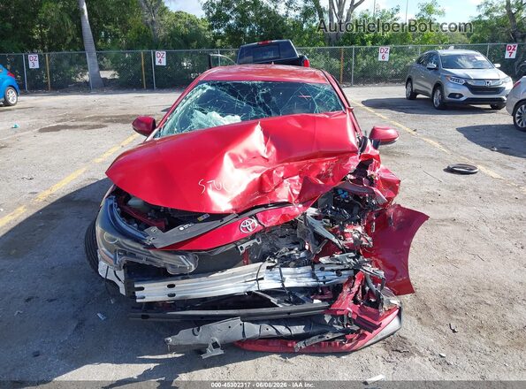 JTDS4RCEXLJ013779 2020 TOYOTA COROLLA Red Widok zestawu wskaźników
