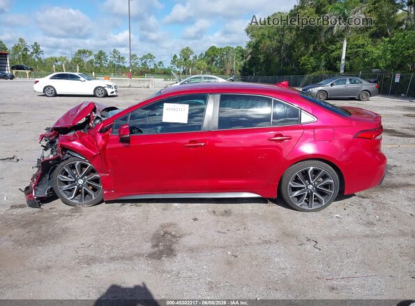 JTDS4RCEXLJ013779 2020 TOYOTA COROLLA Red Widok wnętrza 360 stopni
