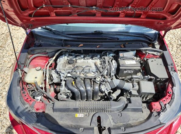 JTDVPMAE2NJ208370 2022 TOYOTA COROLLA Burgundy Вид задньої частини салону