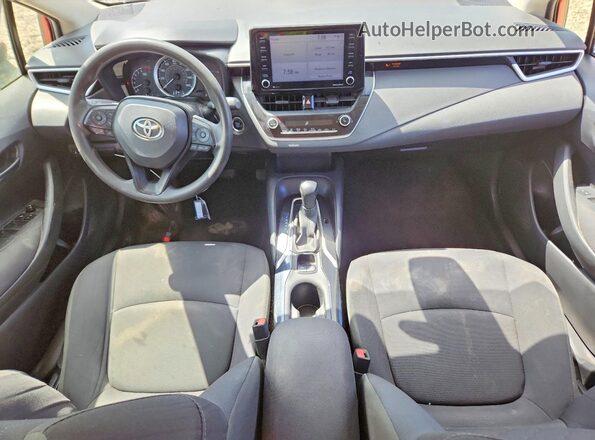 JTDVPMAE2NJ208370 2022 TOYOTA COROLLA Burgundy Вид панелі приладів