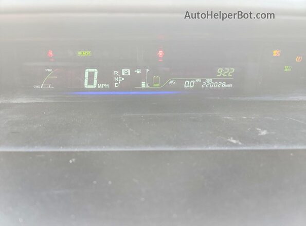 JTDZN3EU2GJ044124 2016 TOYOTA PRIUS Белый Вид щитка приборов