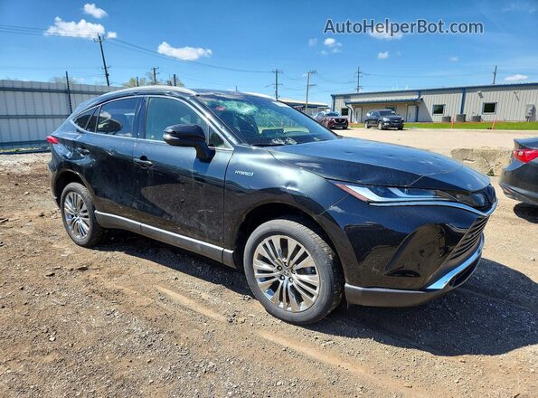 JTEAAAAH1MJ016232 2021 TOYOTA VENZA Черный Передняя правая четверть
