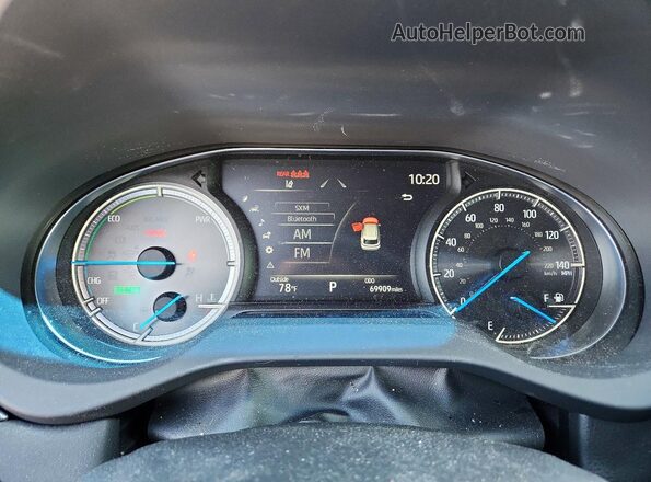 JTEAAAAH1MJ016232 2021 TOYOTA VENZA Черный Вид щитка приборов