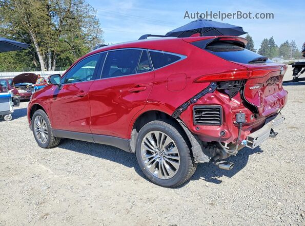JTEAAAAH1NJ101752 2022 TOYOTA VENZA Burgundy Trasero izquierdo