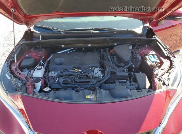 JTEAAAAH1NJ101752 2022 TOYOTA VENZA Burgundy Vista del compartimento del motor