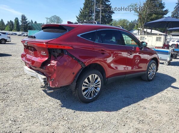 JTEAAAAH1NJ101752 2022 TOYOTA VENZA Burgundy Trasero derecho
