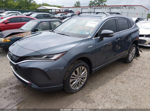 JTEAAAAH2MJ006776 2021 TOYOTA VENZA Blue Передня ліва чверть