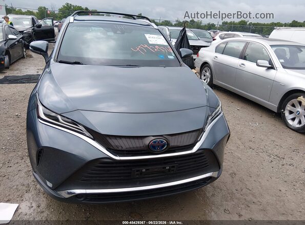 JTEAAAAH2MJ006776 2021 TOYOTA VENZA Blue Вид задньої частини салону