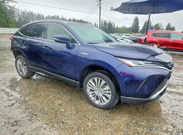 JTEAAAAH2MJ014098 2021 TOYOTA VENZA Blue Передня права чверть