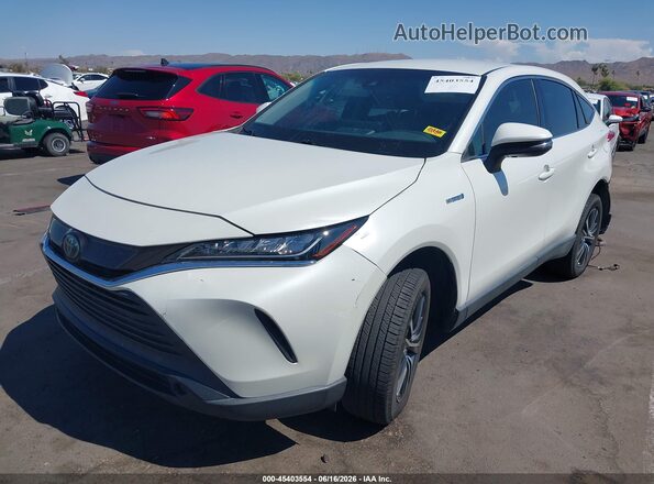 JTEAAAAH2MJ046856 2021 TOYOTA VENZA Белый Передняя левая четверть