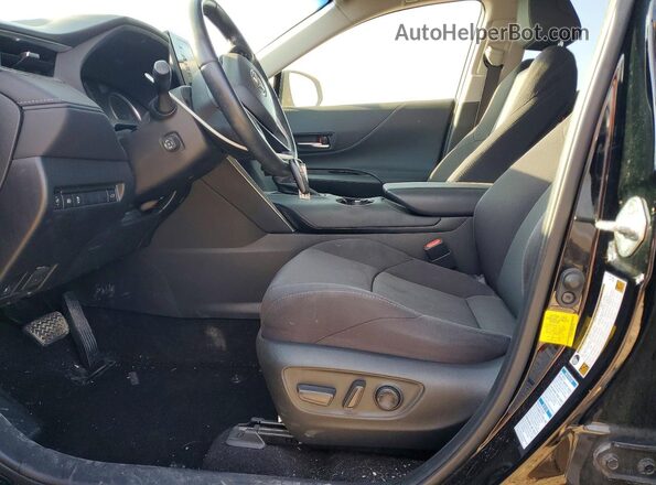 JTEAAAAH3MJ021707 2021 TOYOTA VENZA Black Widok wnętrza z przodu