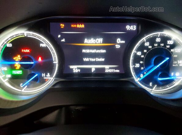 JTEAAAAH3MJ022503 2021 TOYOTA VENZA White Вид щитка приладів