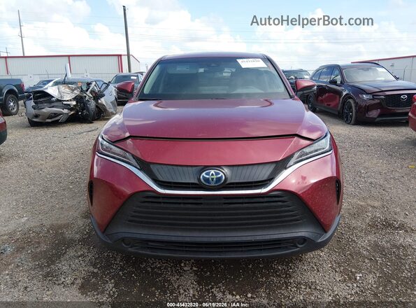 JTEAAAAH3NJ116284 2022 TOYOTA VENZA Red Դիմացի տեսք