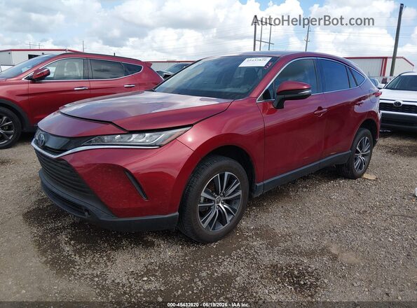 JTEAAAAH3NJ116284 2022 TOYOTA VENZA Red Առջևի ձախ երեք քառորդ տեսարան