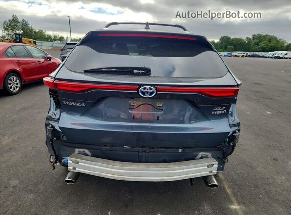 JTEAAAAH3NJ116401 2022 TOYOTA VENZA Blue Widok z tyłu
