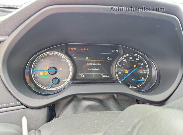 JTEAAAAH3NJ116401 2022 TOYOTA VENZA Blue Widok zestawu wskaźników