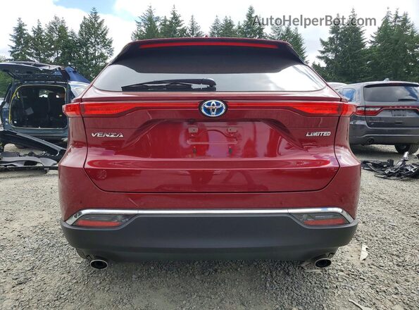 JTEAAAAH3RJ158976 2024 TOYOTA VENZA Red Rear view