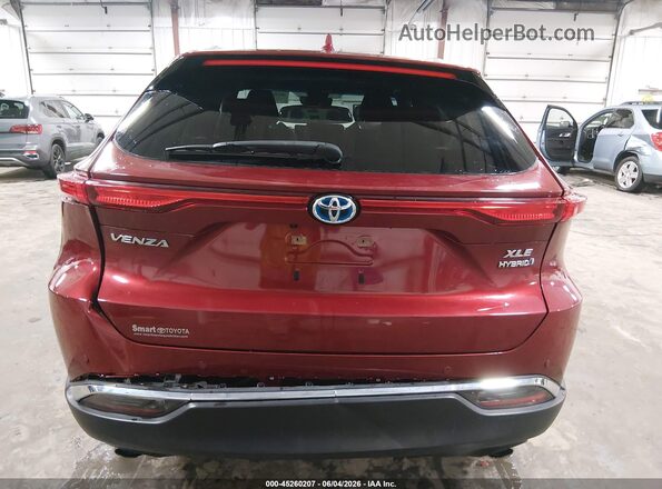 JTEAAAAH5NJ090156 2022 TOYOTA VENZA Red 