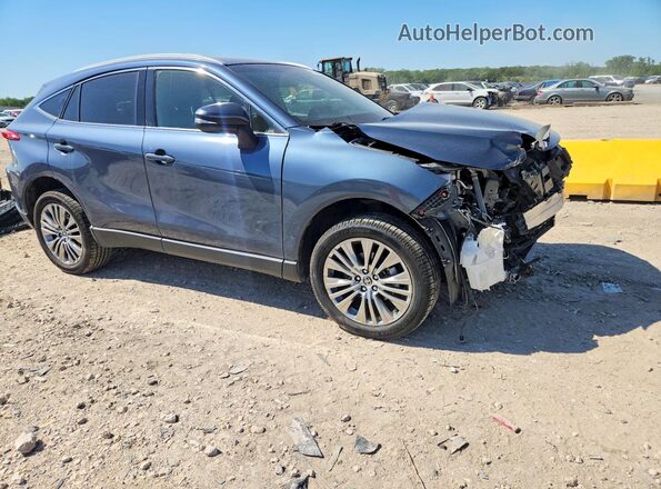JTEAAAAH5NJ093252 2022 TOYOTA VENZA Blue Delantero derecho