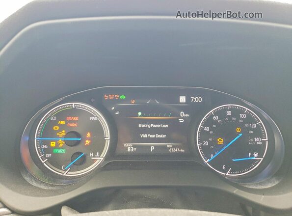 JTEAAAAH6MJ056726 2021 TOYOTA VENZA Red Widok zestawu wskaźników