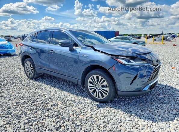JTEAAAAH7MJ043886 2021 TOYOTA VENZA Синий Передняя правая четверть