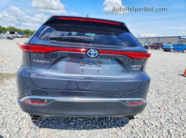 JTEAAAAH7MJ043886 2021 TOYOTA VENZA Синий Вид сзади