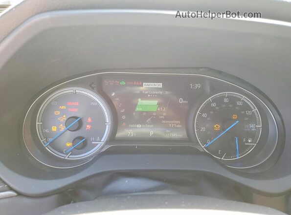 JTEAAAAH7NJ093656 2022 TOYOTA VENZA White Widok zestawu wskaźników